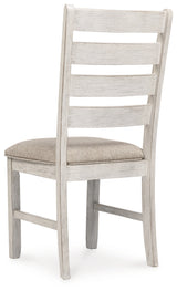 Skempton White/Light Brown Dining Table and 6 Chairs (Online Special Price) - Ornate Home