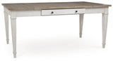 Skempton White/Light Brown Dining Table and 6 Chairs (Online Special Price) - Ornate Home