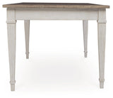 Skempton White/Light Brown Dining Table and 6 Chairs (Online Special Price) - Ornate Home