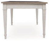 Skempton White/Light Brown Dining Table w/ Storage (Online Special Price) - Ornate Home