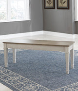 Skempton White/Light Brown Storage Bench (Online Special Price) - Ornate Home