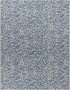 Skipsea Blue Leopard Performance Outdoor Rug - Ornate Home