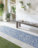 Skipsea Blue Leopard Performance Outdoor Rug - Ornate Home