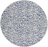 Skipsea Blue Leopard Performance Outdoor Rug - Ornate Home