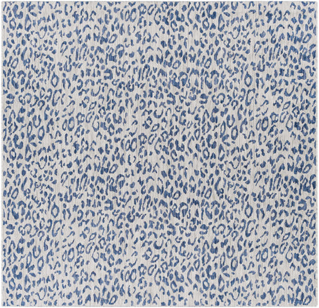 Skipsea Blue Leopard Performance Rug - Ornate Home