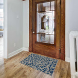 Skipsea Blue Leopard Performance Rug - Ornate Home