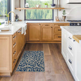 Skipsea Blue Leopard Performance Rug - Ornate Home