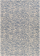 Skipsea Blue Leopard Performance Rug - Ornate Home