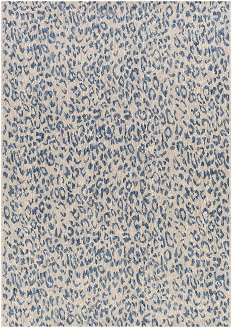 Skipsea Blue Leopard Performance Rug - Ornate Home