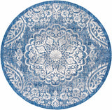 Skipsea Blue Leopard Performance Rug - Ornate Home