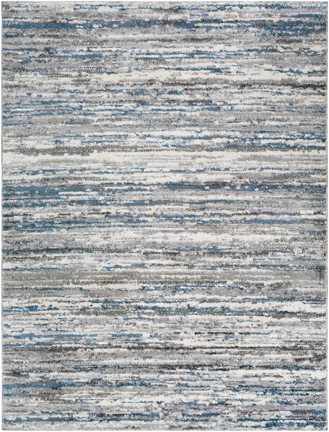 Skule Gray & Blue Area Rug - Ornate Home
