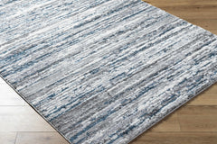 Skule Gray & Blue Area Rug - Ornate Home