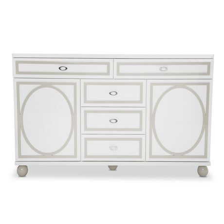Sky Tower Cloud White Dresser - Ornate Home