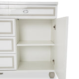 Sky Tower Cloud White Dresser with Mirror - Ornate Home