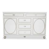 Sky Tower Cloud White Dresser with Mirror - Ornate Home