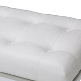 Sky Tower Cloud White/Ice Bedside Bench - Ornate Home