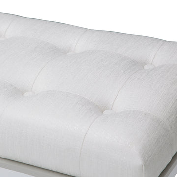 Sky Tower Cloud White/Ice Bedside Bench - Ornate Home