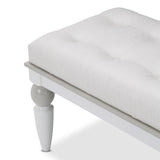 Sky Tower Cloud White/Ice Bedside Bench - Ornate Home