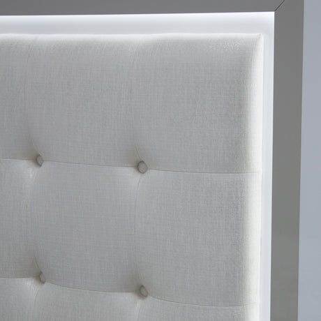 Sky Tower Cloud White/Ice Eastern King Bed - Ornate Home