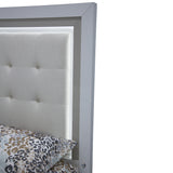 Sky Tower Cloud White/Ice Eastern King Bed - Ornate Home