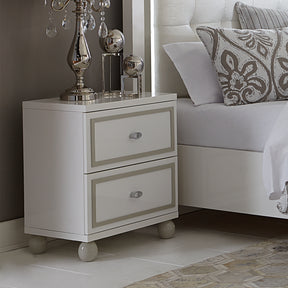Sky Tower Cloud White Nightstand - Ornate Home
