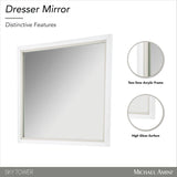 Sky Tower Cloud White Wall Mirror - Ornate Home