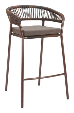 Skye Brown Barstool (Set of 2) - Ornate Home