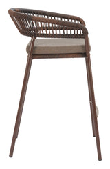 Skye Brown Barstool (Set of 2) - Ornate Home
