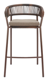 Skye Brown Barstool (Set of 2) - Ornate Home