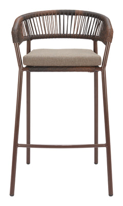 Skye Brown Barstool (Set of 2) - Ornate Home