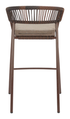 Skye Brown Barstool (Set of 2) - Ornate Home