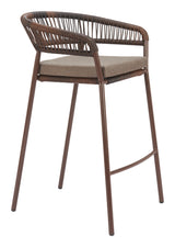 Skye Brown Barstool (Set of 2) - Ornate Home