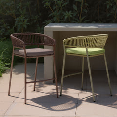 Skye Green Barstool (Set of 2) - Ornate Home