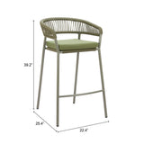 Skye Green Barstool (Set of 2) - Ornate Home