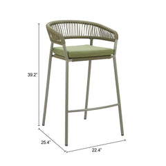 Skye Green Barstool (Set of 2) - Ornate Home