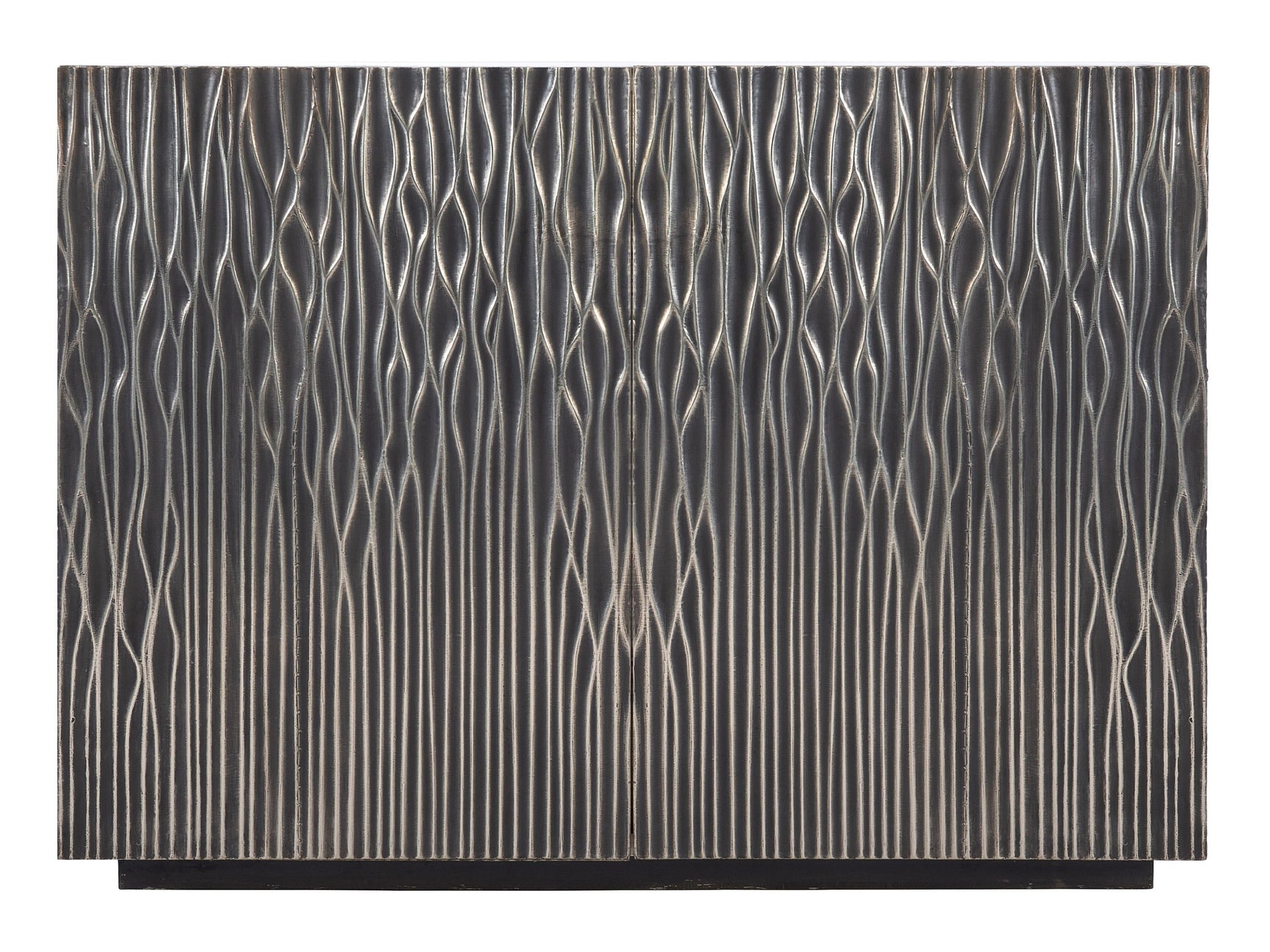 Skylar Antique Silver Door Chest - Ornate Home