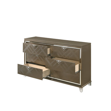 Skylar Dark Champagne Dresser - Ornate Home