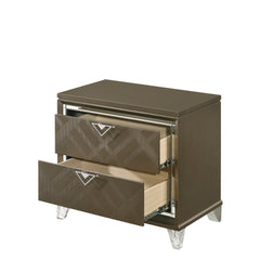 Skylar Dark Champagne Nightstand - Ornate Home