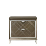 Skylar Dark Champagne Nightstand - Ornate Home
