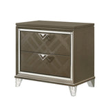 Skylar Dark Champagne Nightstand - Ornate Home