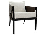 Skylar Ivory/Brown Accent Chair - Ornate Home