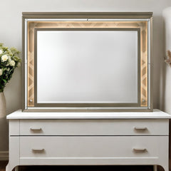 Skylar LED & Dark Champagne Mirror w/LED - Ornate Home