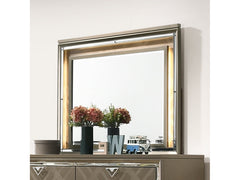 Skylar LED & Dark Champagne Mirror w/LED - Ornate Home