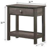 Skyler Gray Nightstand - Ornate Home