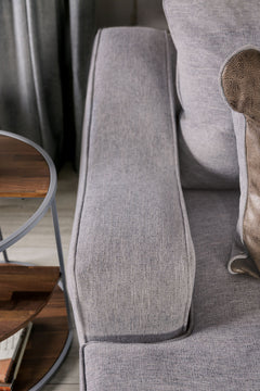 Skyline Light Gray/Brown Loveseat - Ornate Home
