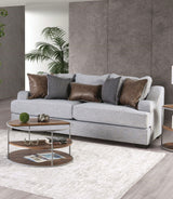 Skyline Light Gray/Brown, Sofa & Loveseat - Ornate Home