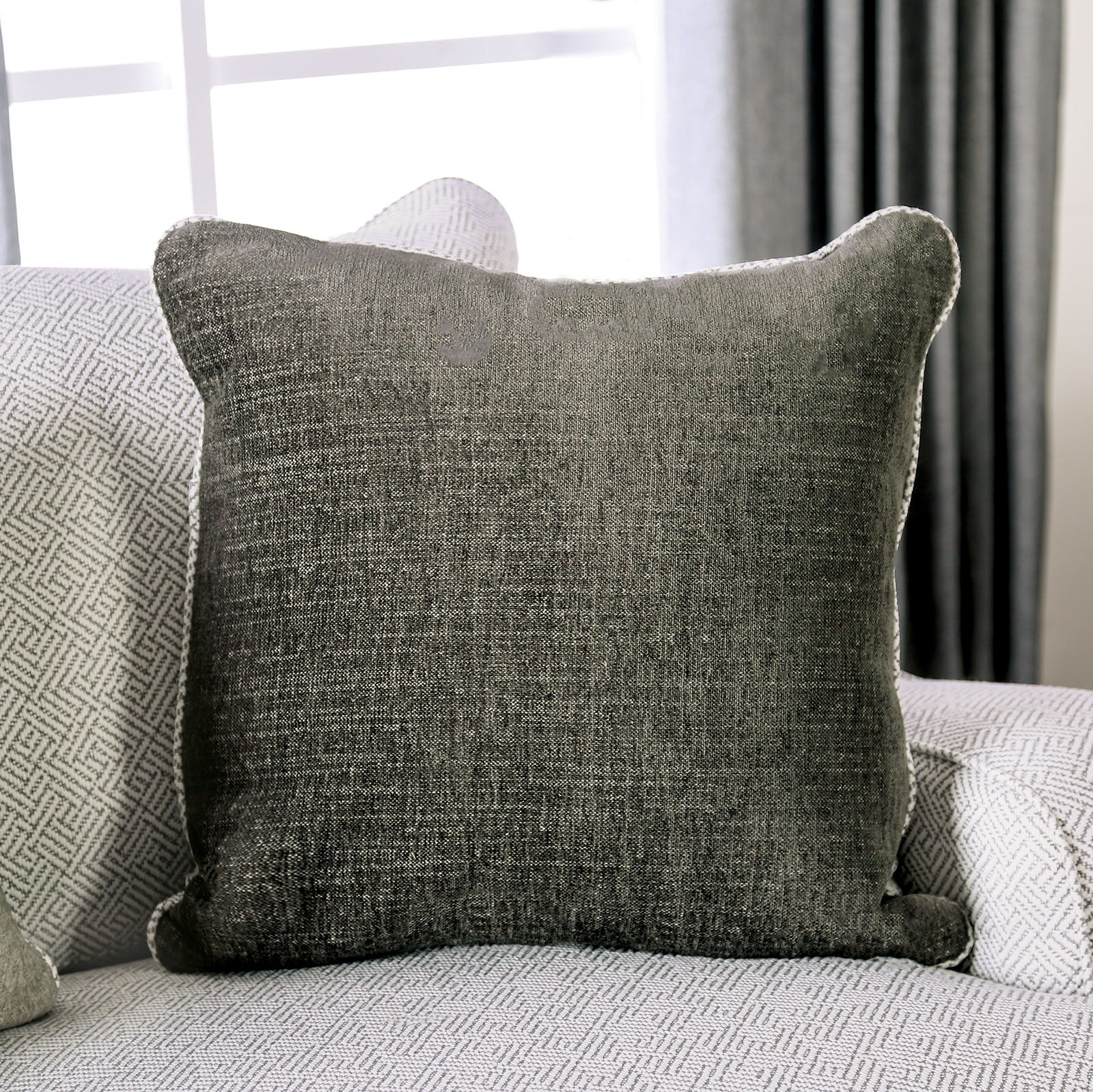 Skyline Pewter/Gray Loveseat - Ornate Home