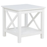 Skyview White 2-piece Rectangular Lift Top Coffee Table Set - Ornate Home