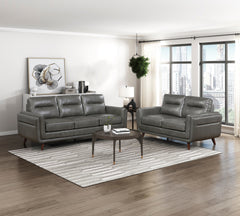 Slate Gray Loveseat - Ornate Home
