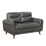 Slate Gray Loveseat - Ornate Home
